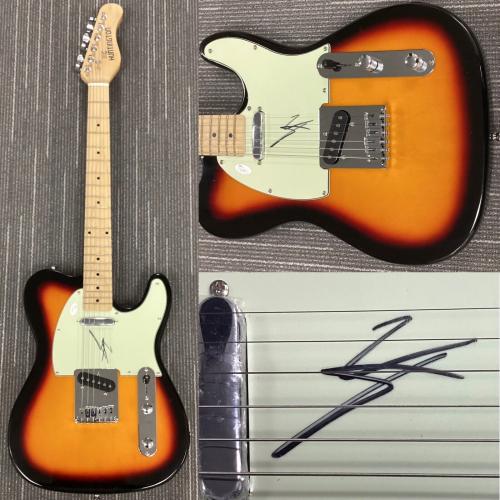 Vince Neil Signed Guitar Motley Crue Lead Singer Autograph Rock Dr Feelgood JSA
