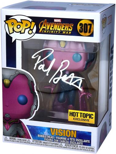 Paul Bettany Marvel Autographed Vision #307 Funko Pop!