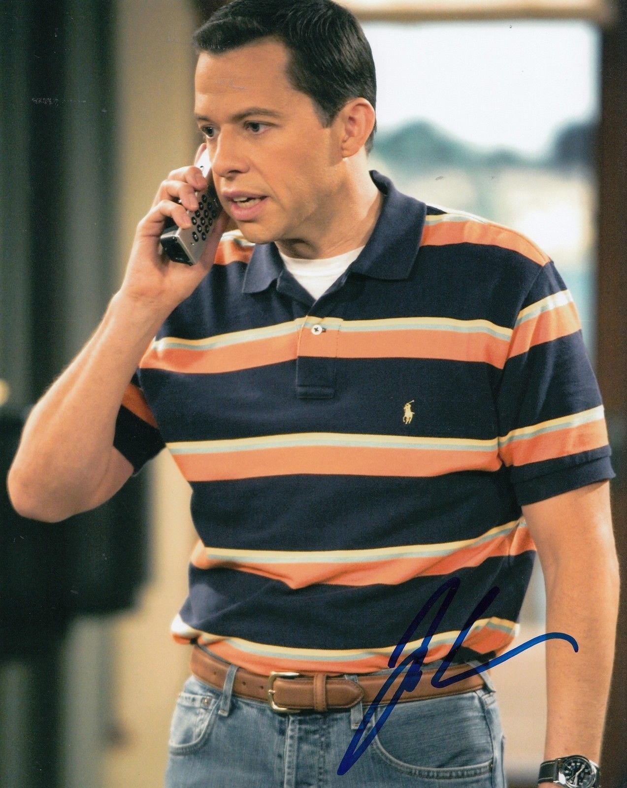 Jon Cryer Signed Two And A Half Men Tv Show 8x10 Photo W Coa Alan Harper 1