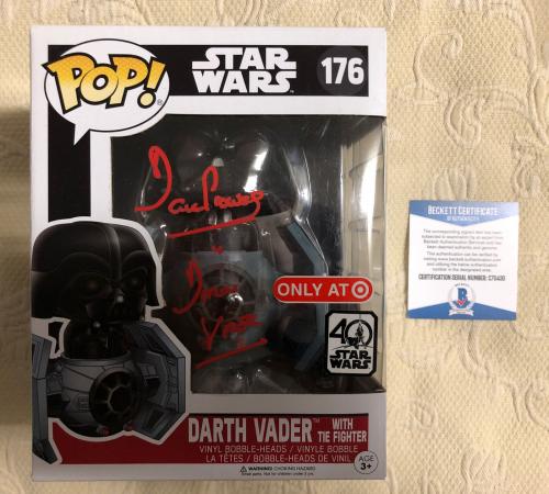 Dave Prowse Signed Autographed Darth Vader Tie Fighter Funko Pop BECKETT COA