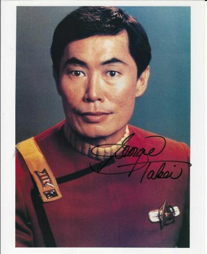 GEORGE TAKEI STAR TREK SULU NAMEPLATE FOR AUTOGRAPHED Signed BOOK-PHOTO 