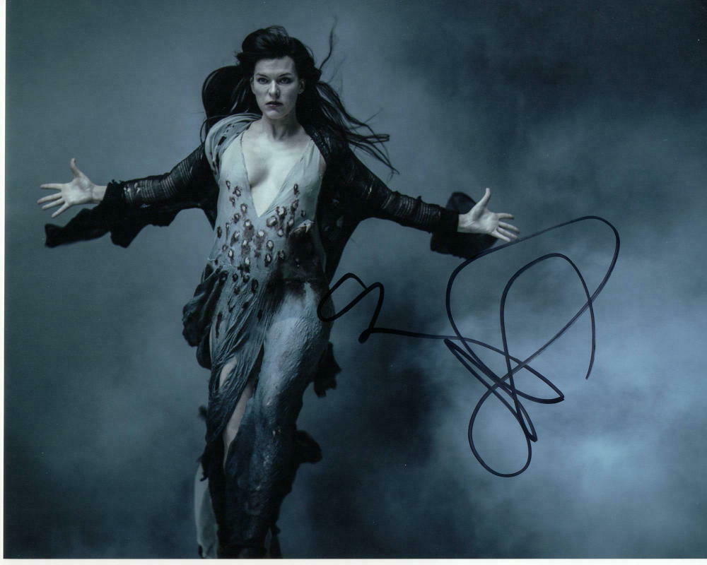 MILLA JOVOVICH Alice Resident Evil SIGNED AUTOGRAPHED 10 X 8 RE-PHOTO PRINT 
