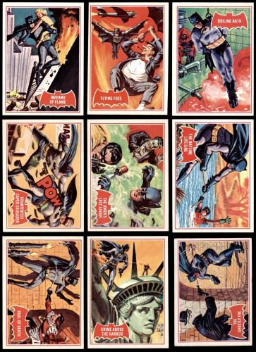 1966 Topps Batman Red Bat Complete Set - Premier 7.5 - NM+