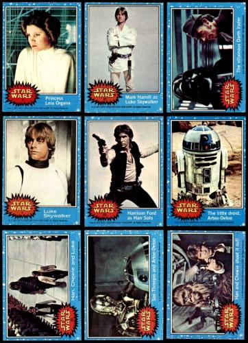 Topps 1977 Star Wars Series One Complete Set (Blue Border) 5.5 - EX+