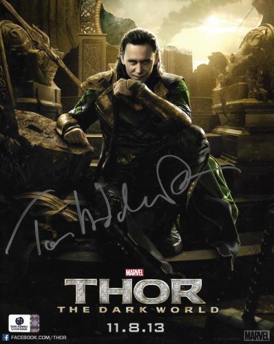 Havoc Loki Thor Signed Autograph Display Mounted and Ready to be Framed Marvel Avengers Tom Hiddleston