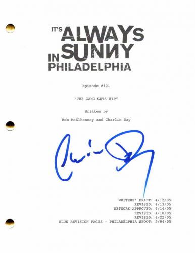 It's Always Sunny in Philadelphia  8 x 10 Autograph Reprint  Charlie Day 2 
