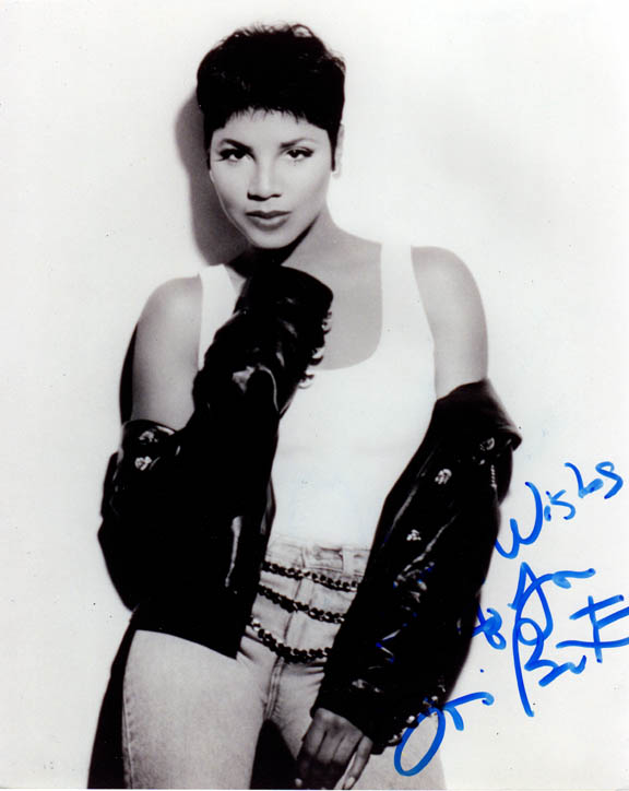 Toni Braxton Autographed Vintage Short Hair 80s Photo Uacc Rd