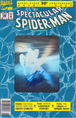 Stan Lee Autographed Spider Man 30th Anniversary Blue Comic Book JSA WP500738