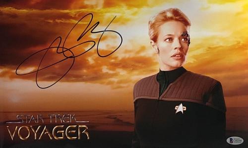 JERI RYAN Signed 11x14 Photo Star Trek Voyager Auto Image #1 ~ Beckett BAS COA 