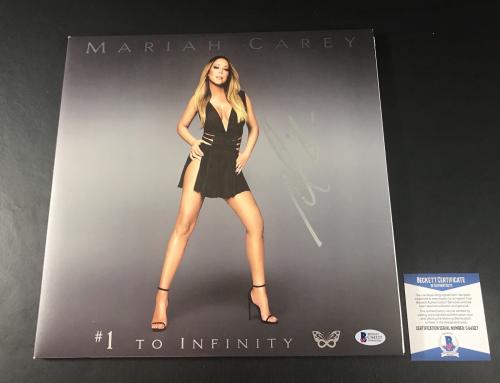 Mariah Carey Signed Autographed #1 To Infinity Vinyl Album Lp Beckett Bas C...