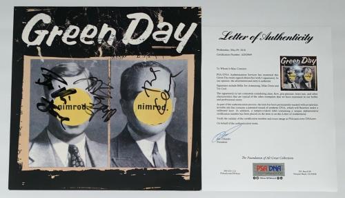 GREEN DAY AUTOGRAPHED SIGNED & FRAMED PP POSTER PHOTO 1 