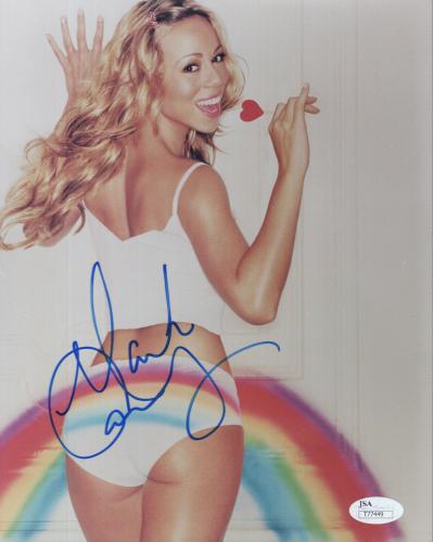 Photo Mariah Carey Autograph Signed 8 x 10.