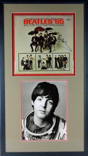Paul Mccartney Signed Framed Beatles '65 Album Display PSA/DNA #T11882