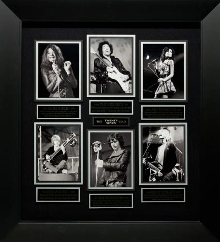 33×36
27 CLUB, THE – Collection of rock photos and eerily relevant quotes from the most famous members of the infamous club