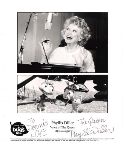 Phyllis Diller Signed Authentic Autographed 8x10 Photo PSA/DNA #X47116 
