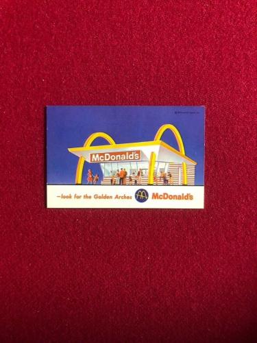 1960's, McDonald's (Slash Logo), "Free Hamburger / French Fries" Card (Scarce)
