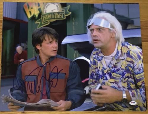 autographed michael j fox memorabilia