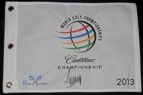 Donald Trump Autographed 2013 Doral Cadillac Championship Golf Flag (president!)