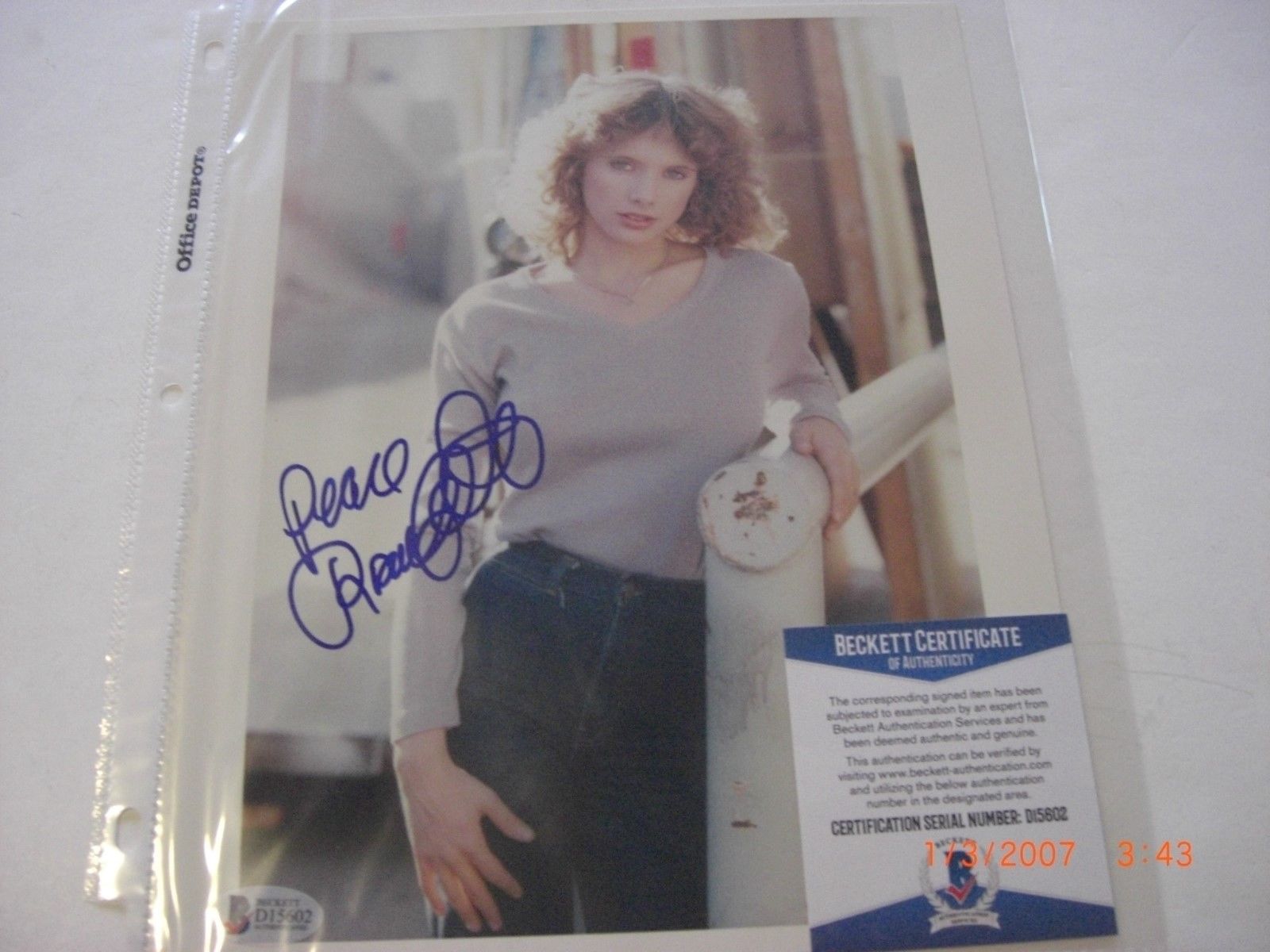 Rosanna Arquette Pulp Fiction Actress Beckett Coa Signed 8x10 Photo