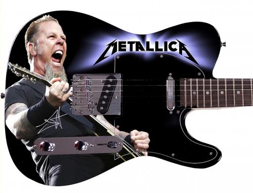 metallica autographed guitar