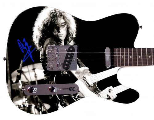 Led Zeppelin Jimmy Page Autographed Facsimile Signed Guitar