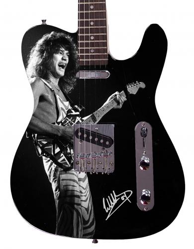 Eddie Van Halen Autographed Facsimile Signed Custom Graphics Guitar