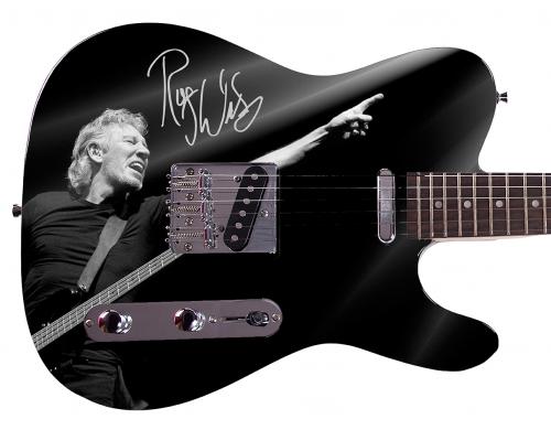 Roger Waters Autographed Facsimile Signed Custom Graphics Guitar
