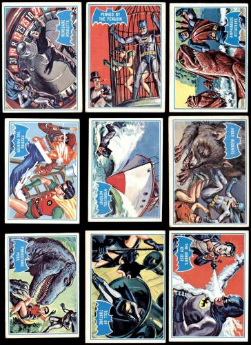 1966 Topps Batman Blue Bat Complete Set 4 - VG/EX