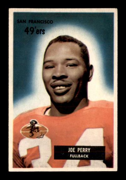 #44 Joe Perry   HOF - 1955 Bowman Football Cards (Star) Graded EXMT