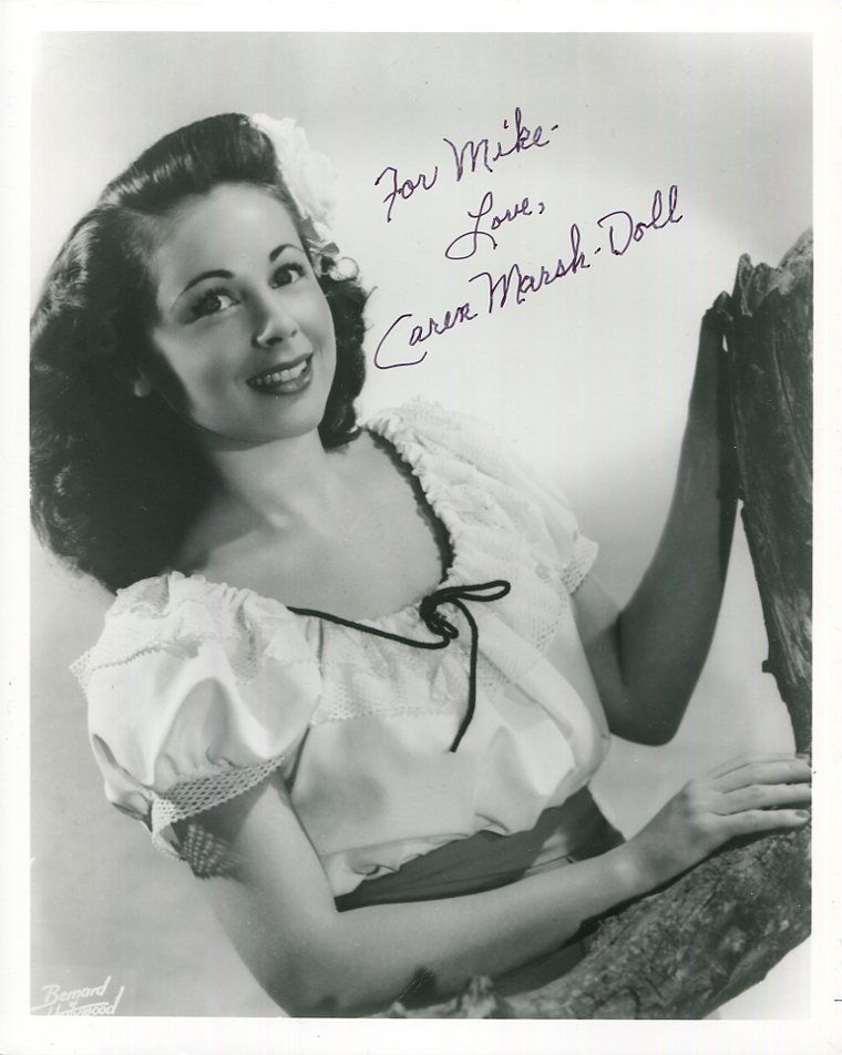 CAREN MARSHDOLL HAND SIGNED 8x10 PHOTO+COA WIZARD OF OZ