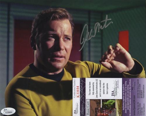 William Shatner Star Trek Signed Autographed Jsa Coa Color Photo Captain Kirk