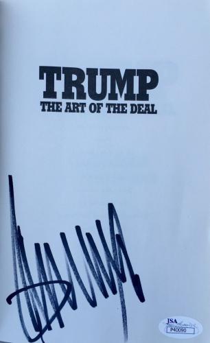 Donald Trump (The Art Of The Deal) Signed Paperback Book Jsa P40090