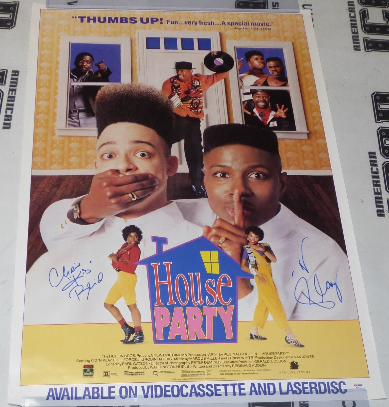 Kid N Play Signed House Party 27x40 Poster Psa Dna Coa Christopher Reid Martin