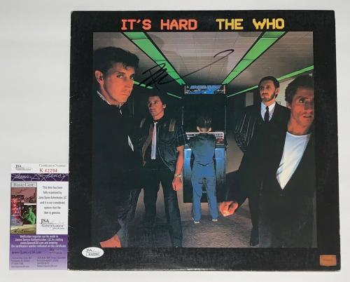 Pete Townshend The Who Signed It's Hard Record Album Jsa Coa K42294