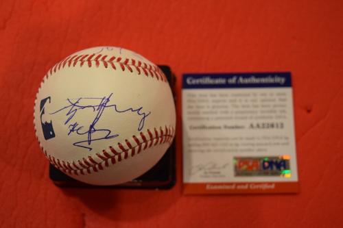 Angus Young Signed Autographed MLB Baseball AC/DC PSA/DNA COA w/ RARE SKETCH