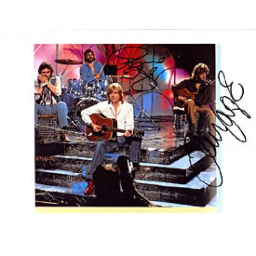Preprint THE MOODY BLUES Signed Photograph Pop Band Rock 