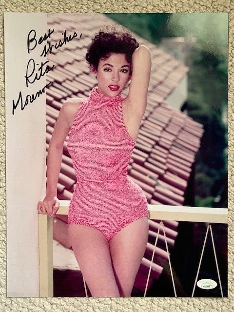 Rita Moreno King And I West Side Story Oscar Winner Signed Autograph Photo.