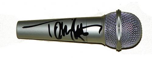 Motley Crue Tommy Lee Autographed Facsimile Signed Microphone