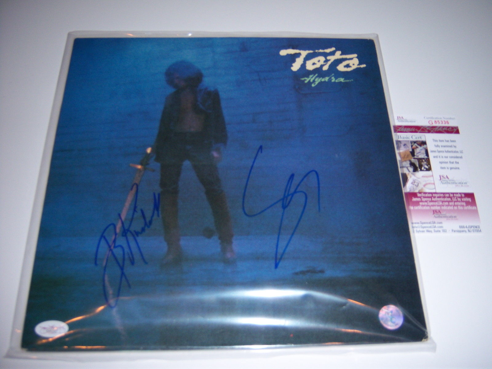 Toto Hydra 2 Sigs Jsa Coa Signed Lp Record Album