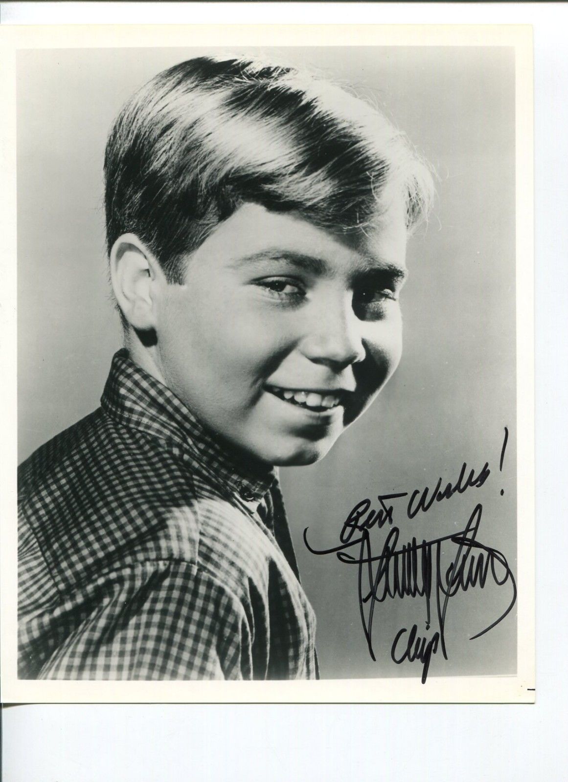 Stanley Livingston My Three Sons Signed Autograph Photo