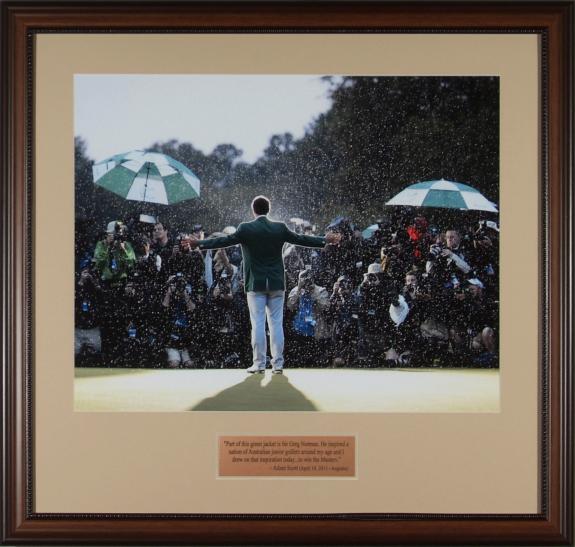 Adam Scott – The Champion in the Rain 2013 Framed Photo Framed 16x20