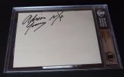 Adrian Young No Doubt Signed Autograph 5x7 Index Card Beckett Certified Slabbed