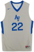 Air Force Falcons Team-Issued #22 Gray Jersey with Blue Collar from the Basketball Program - Size L