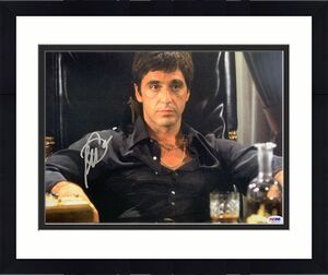 Al Pacino Autographed 11x14 Scarface Photo Tony Montana At Desk