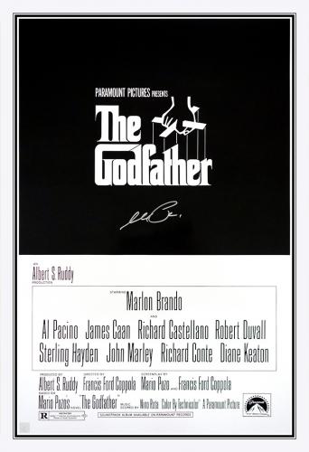 Al Pacino Autographed THE GODFATHER 24x36 Movie Poster