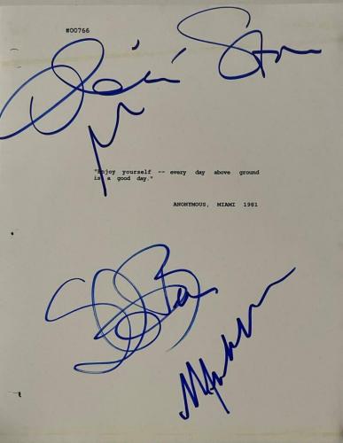 Al Pacino Cast Signed Scarface Full Script Michelle Pfeiffer+2 Autograph Coa