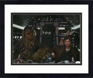 Alden Ehrenreich Signed Autographed 11X14 Photo Star Wars Han Solo w/Chewy JSA