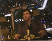 Alden Ehrenreich Star Wars Solo Autographed 11" x 14" in Millennium Falcon Photograph - Alden Hologram