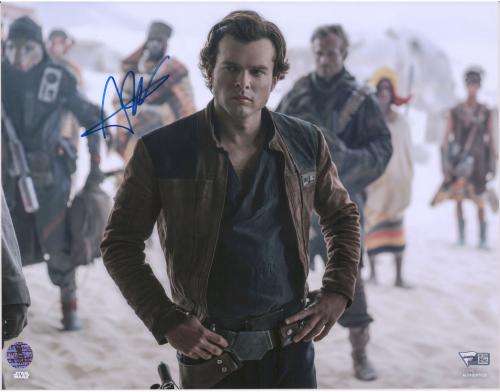 Alden Ehrenreich Star Wars Solo Autographed 11" x 14" Photograph - Alden Hologram