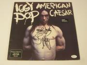 American Caesar - Iggy Pop Signed Autographed Record Cover Jsa Coa